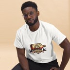 Unisex Classic Cotton Tee - Vintage Ship-in-bottle Design