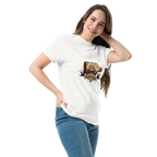 Unisex Classic Cotton Tee - Vintage Ship-in-bottle Design