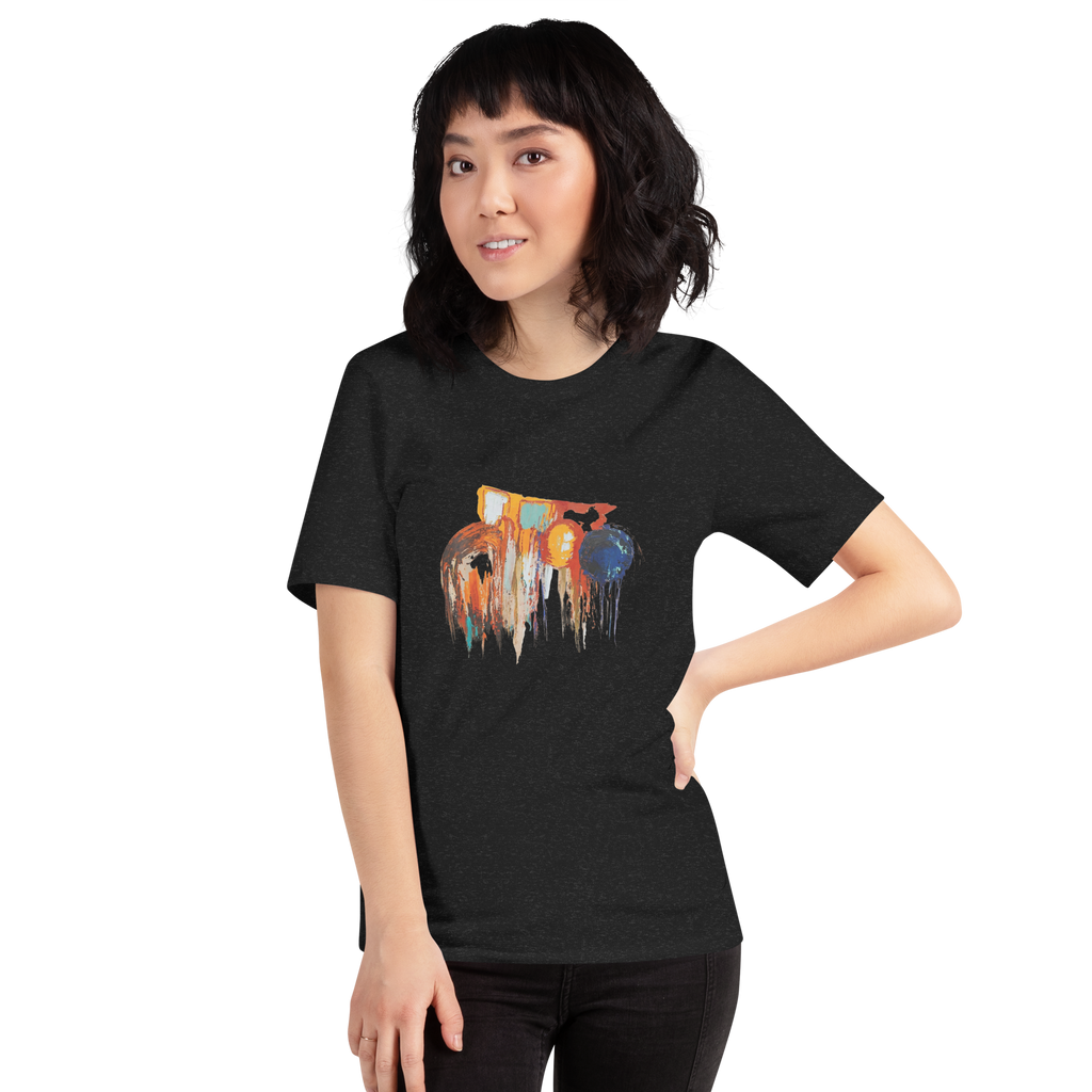 Unisex Abstract Paint T-Shirt