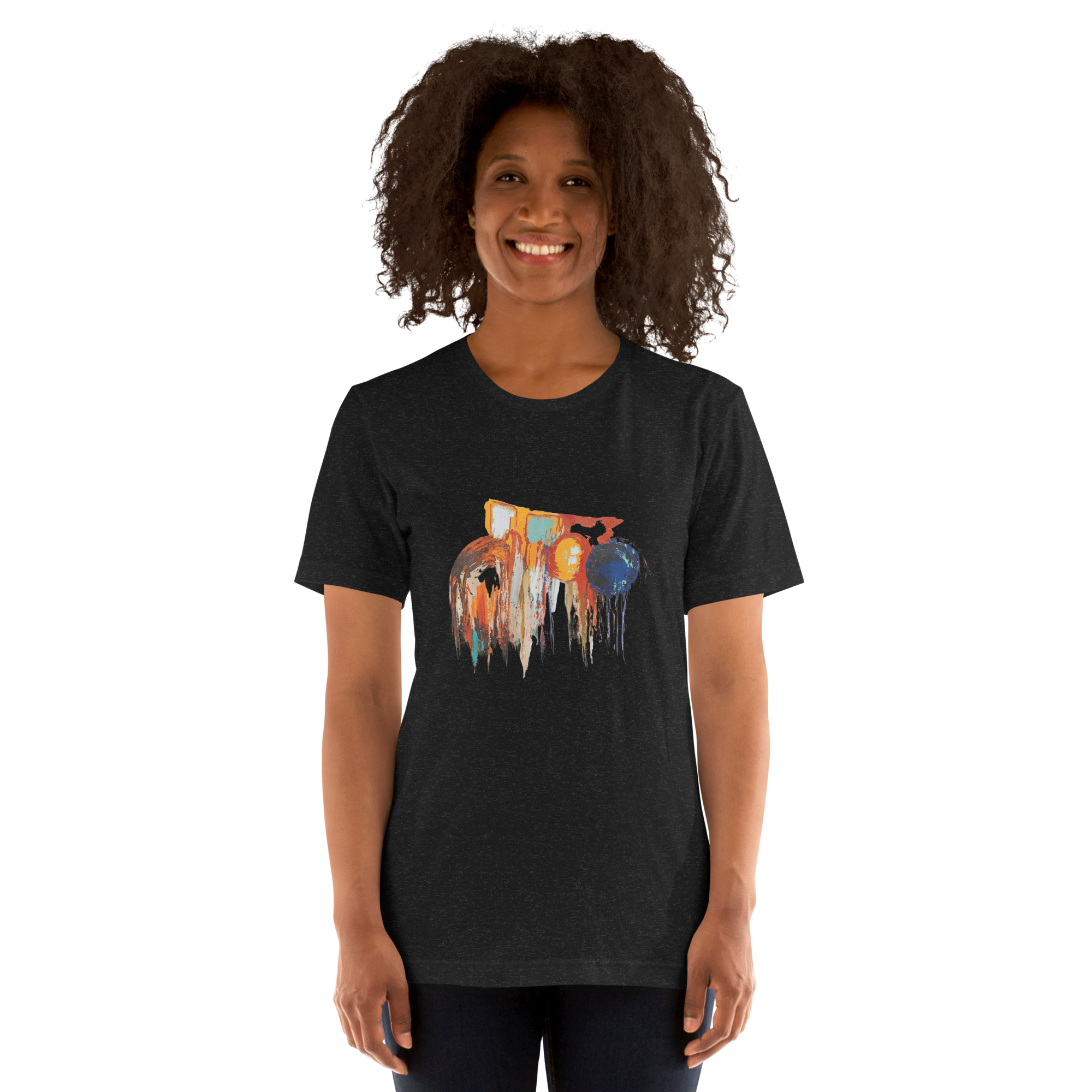 Unisex Abstract Paint T-Shirt