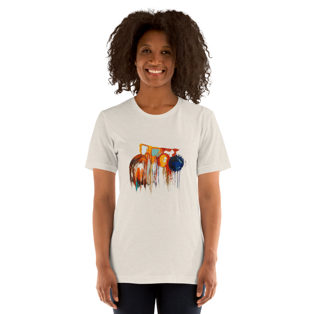 Unisex Abstract Paint T-Shirt