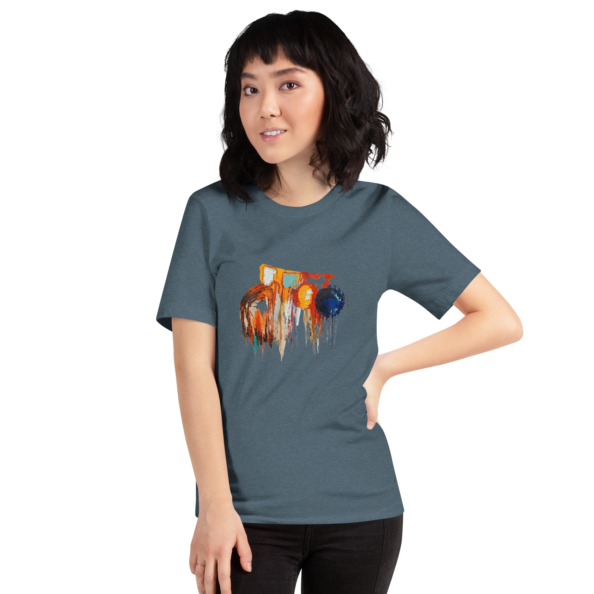 Unisex Abstract Paint T-Shirt