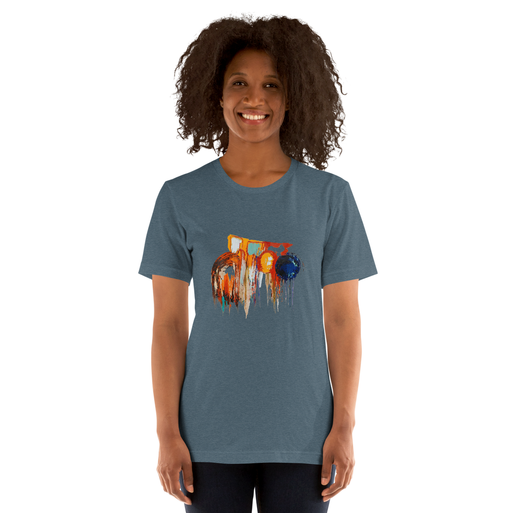 Unisex Abstract Paint T-Shirt