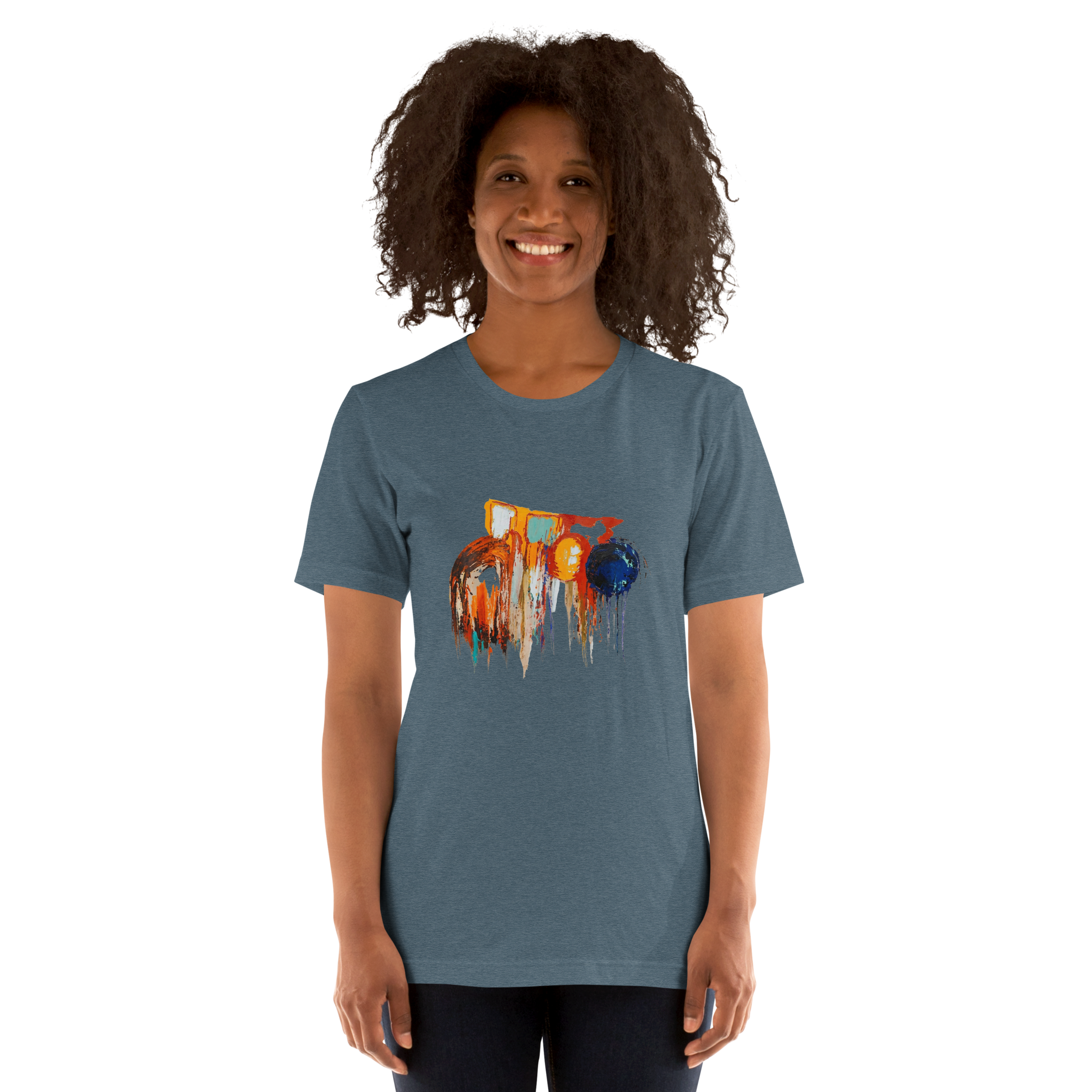 Unisex Abstract Paint T-Shirt