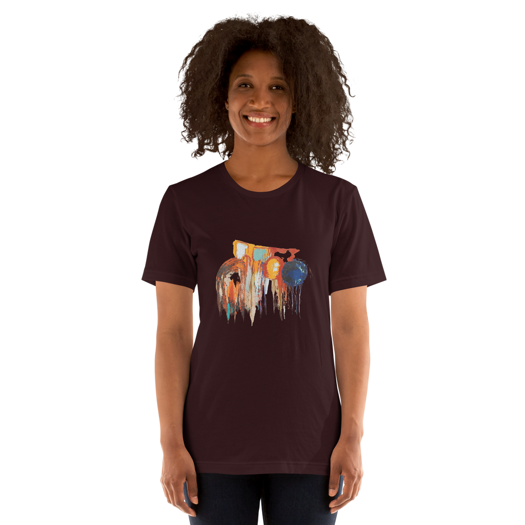 Unisex Abstract Paint T-Shirt