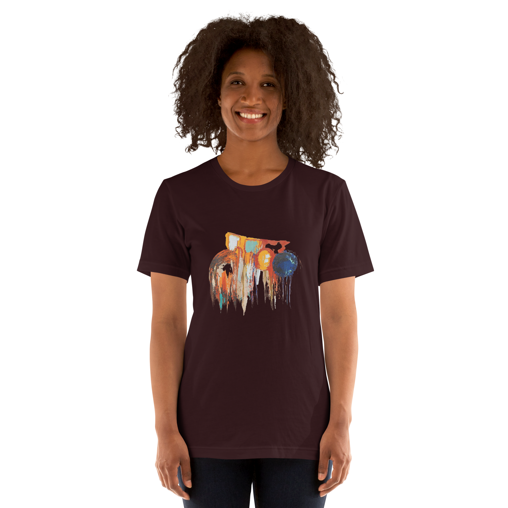 Unisex Abstract Paint T-Shirt