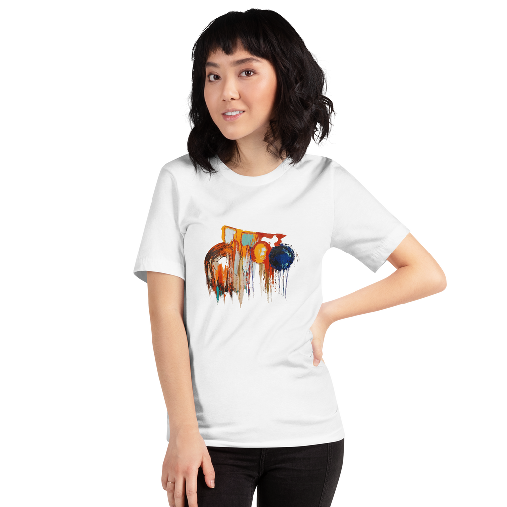 Unisex Abstract Paint T-Shirt